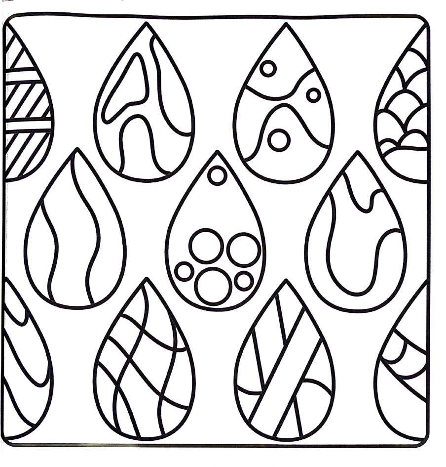 Kleurplaat Comfy Patterns 8