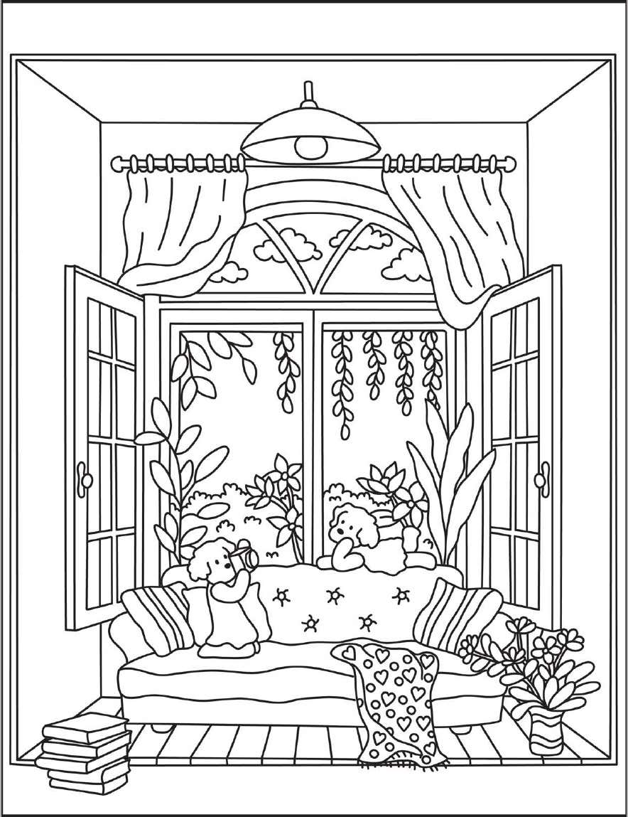 Kleurplaat Cozy Nooks Digital 22 Kleurplaat Cozy Nooks Digital 15