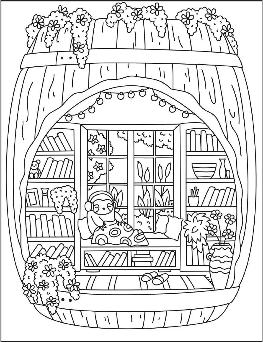 Kleurplaat Cozy Nooks Digital 26 Kleurplaat Cozy Nooks Digital 19