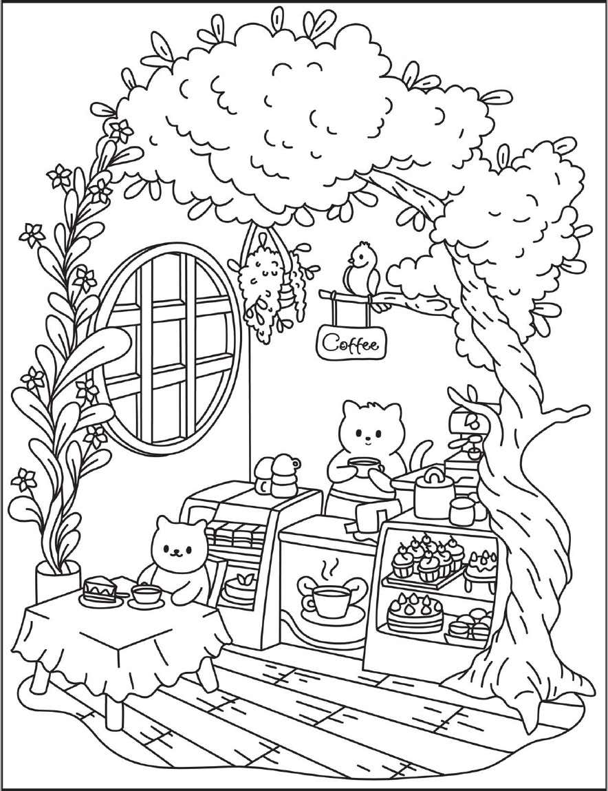 Kleurplaat Cozy Nooks Digital 31 Kleurplaat Cozy Nooks Digital 24