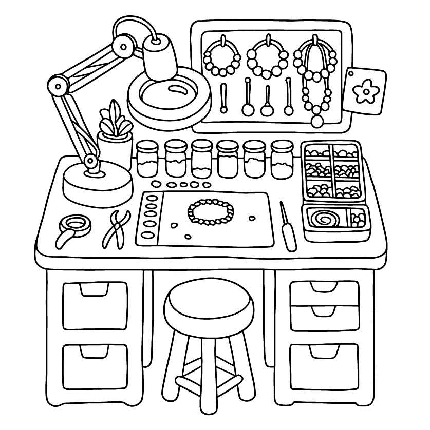 Kleurplaat Cozy Retreats 23