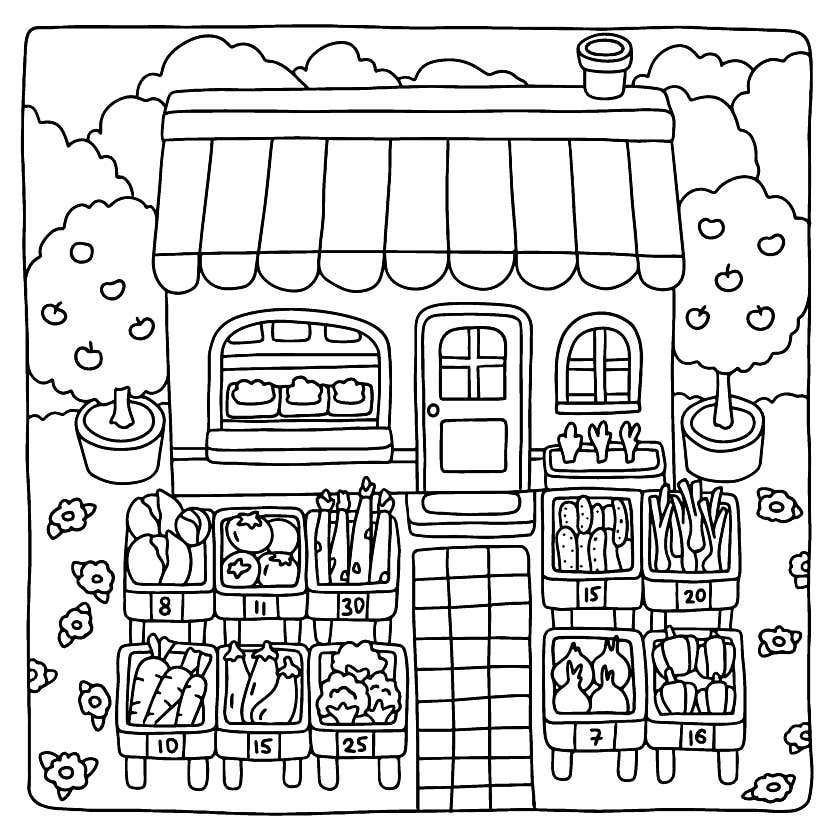 Kleurplaat Cozy Retreats 27