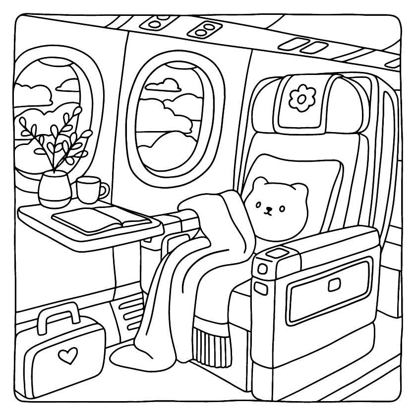 Kleurplaat Cozy Retreats 39