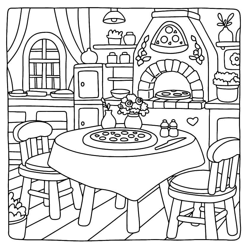 Kleurplaat Cozy Retreats 40