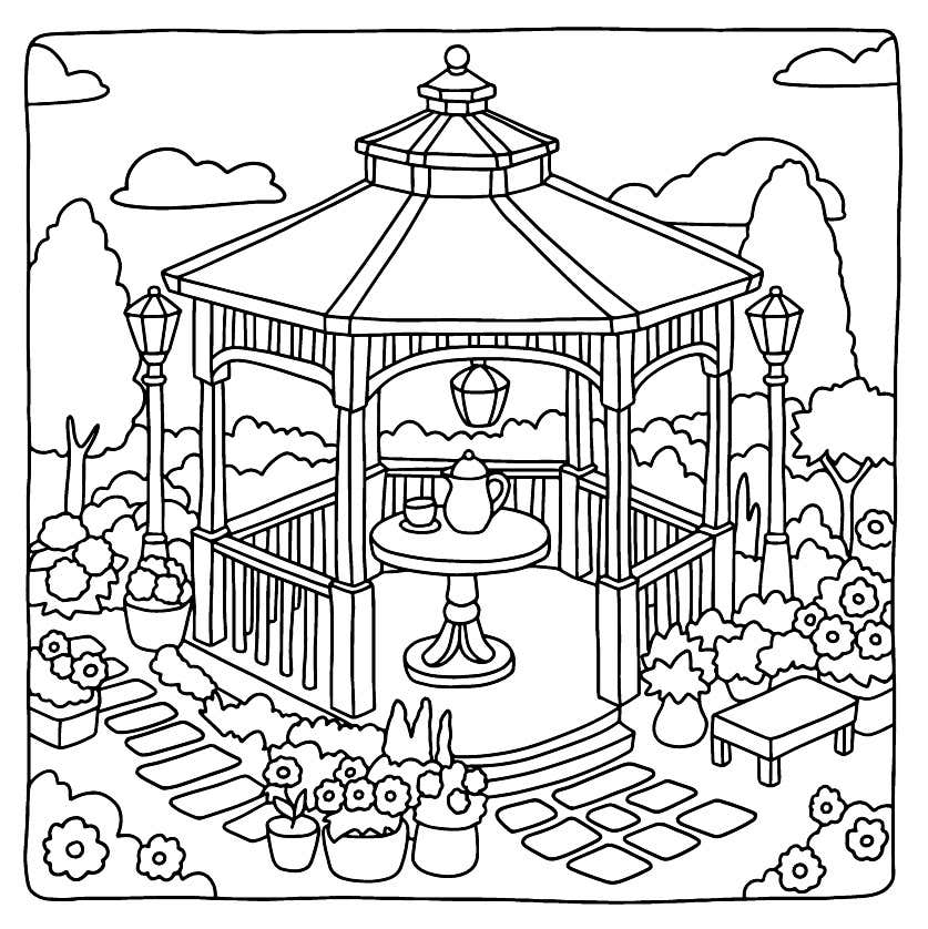 Kleurplaat Cozy Retreats 43