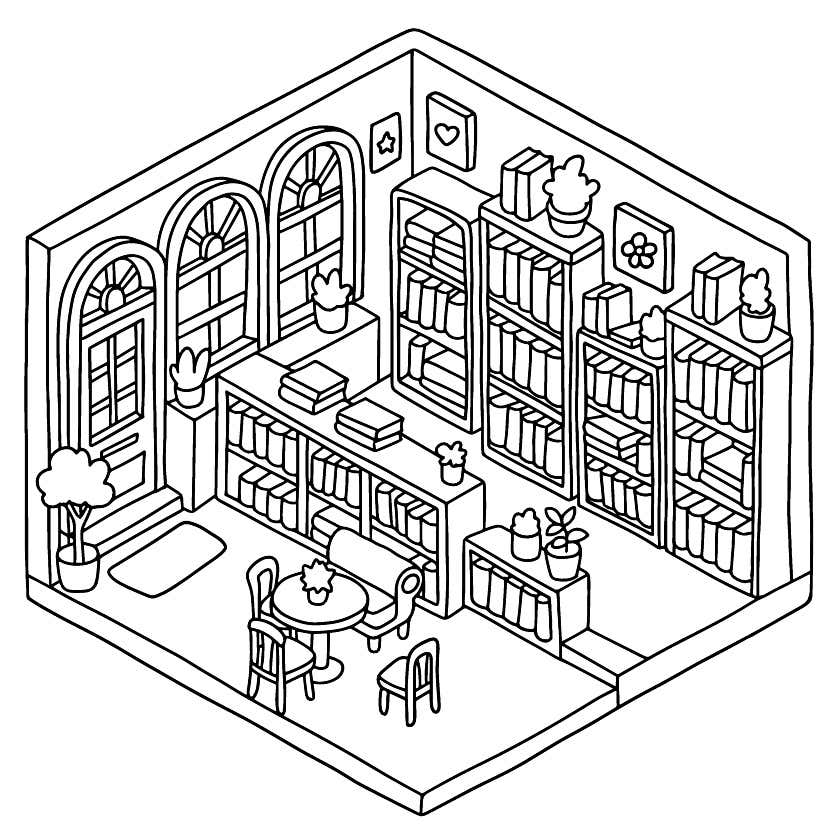 Kleurplaat Cozy Retreats 47