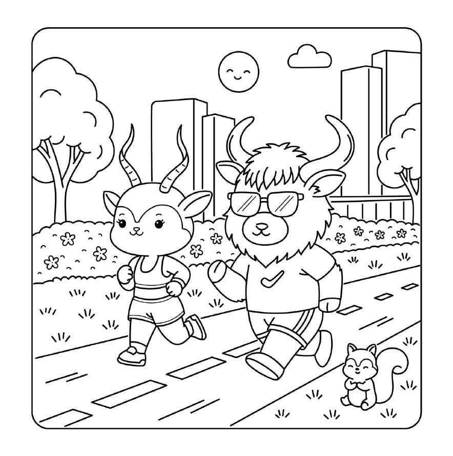 Kleurplaat Cuddly Friends 21