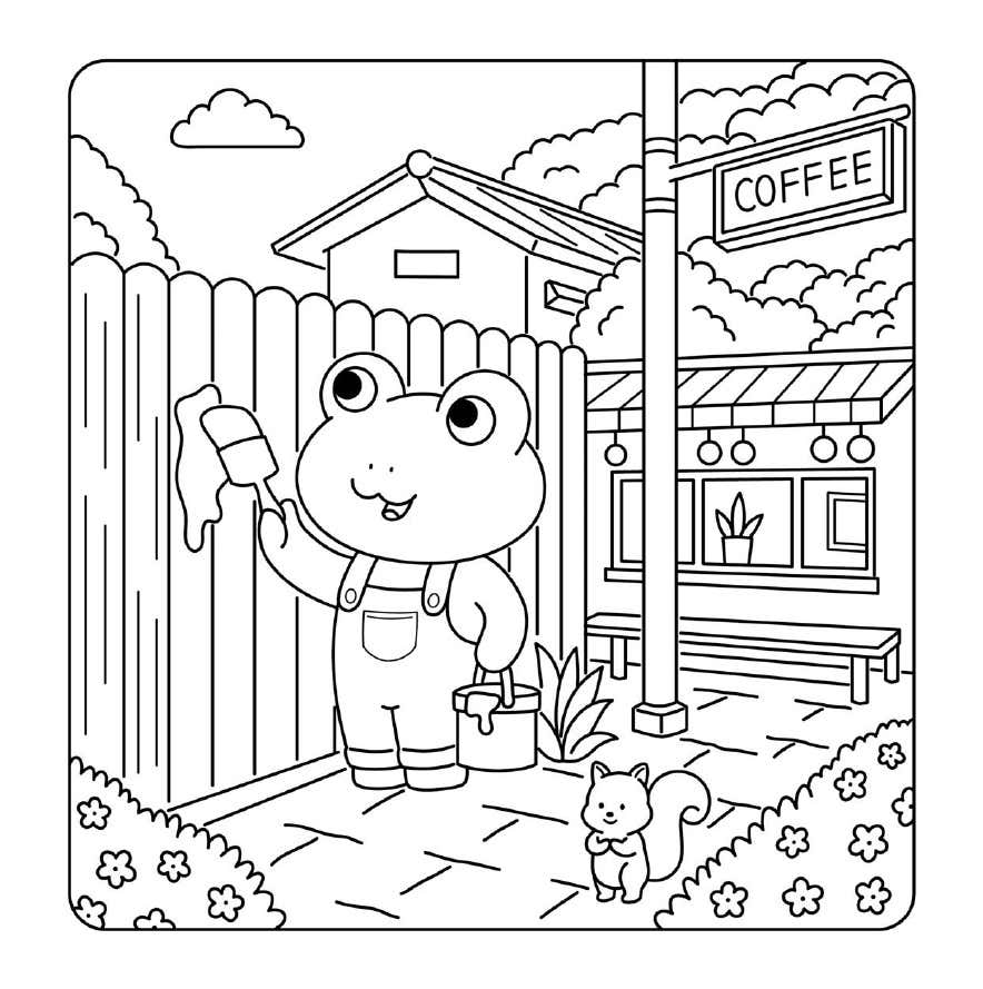 Kleurplaat Cuddly Friends 24