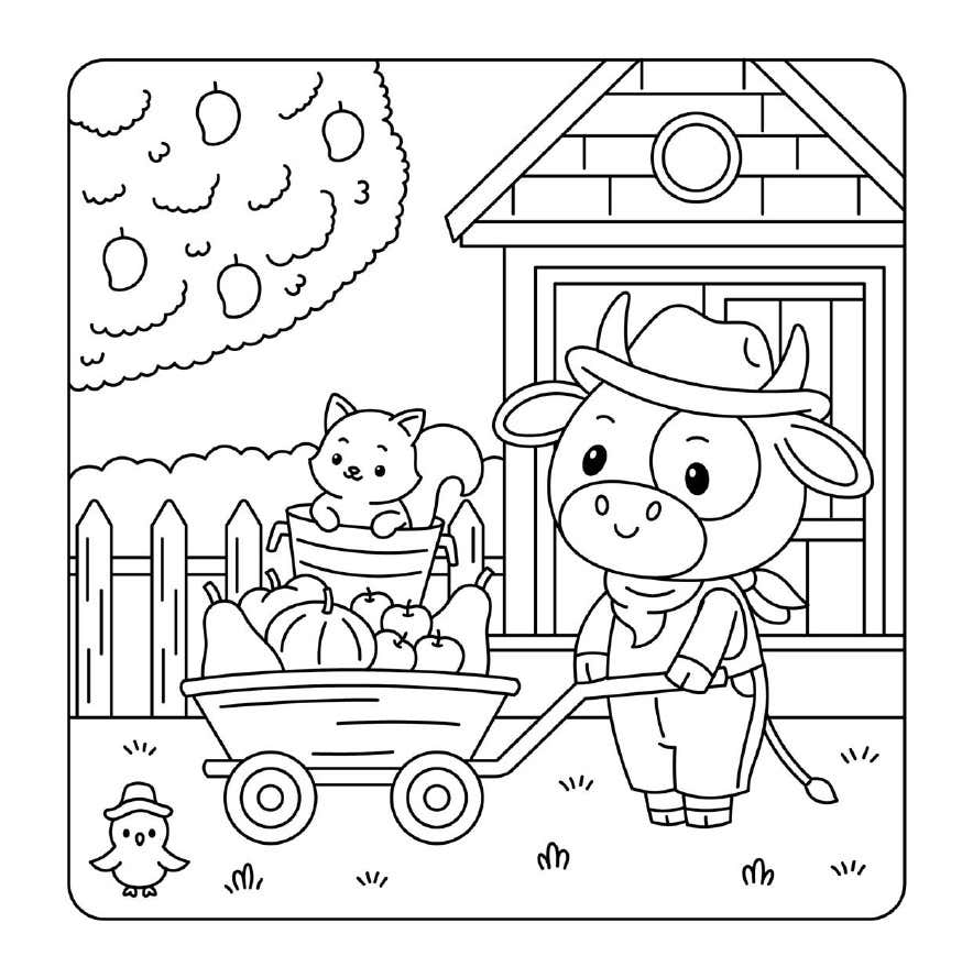 Kleurplaat Cuddly Friends 9