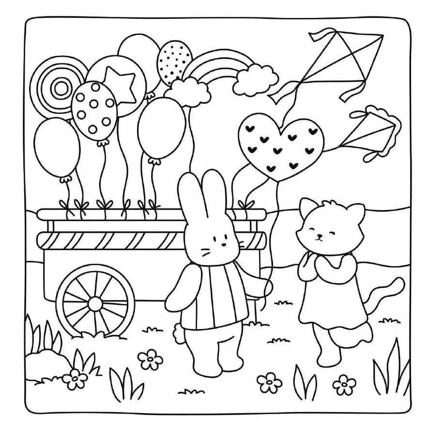 Kleurplaat Cute Shop 29