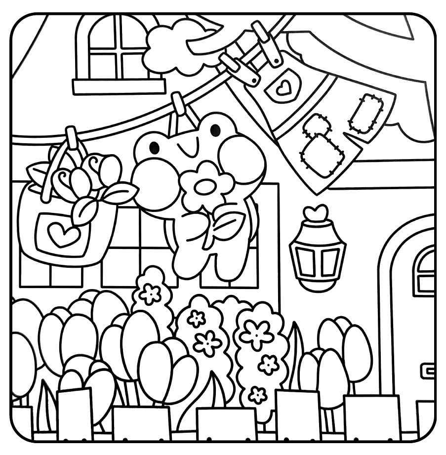 Kleurplaat Froggy Days 1