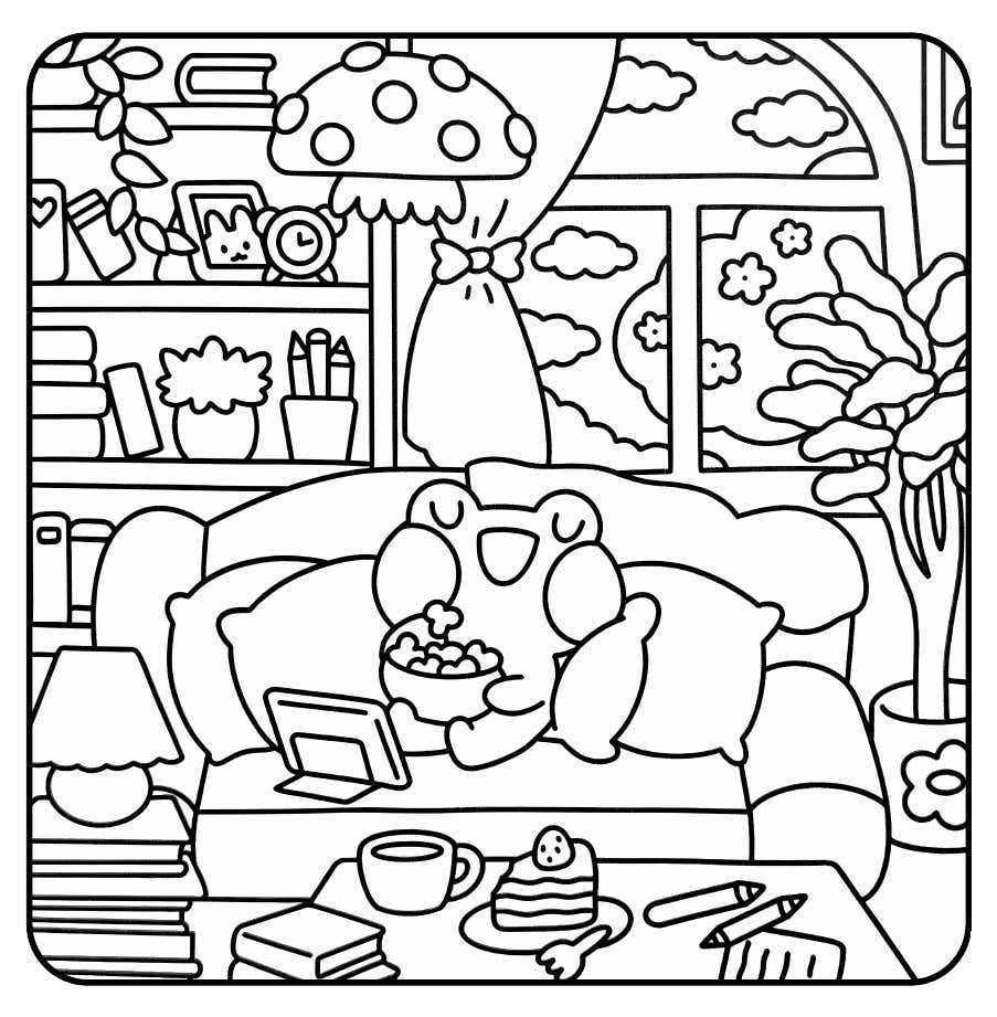 Kleurplaat Froggy Days 11