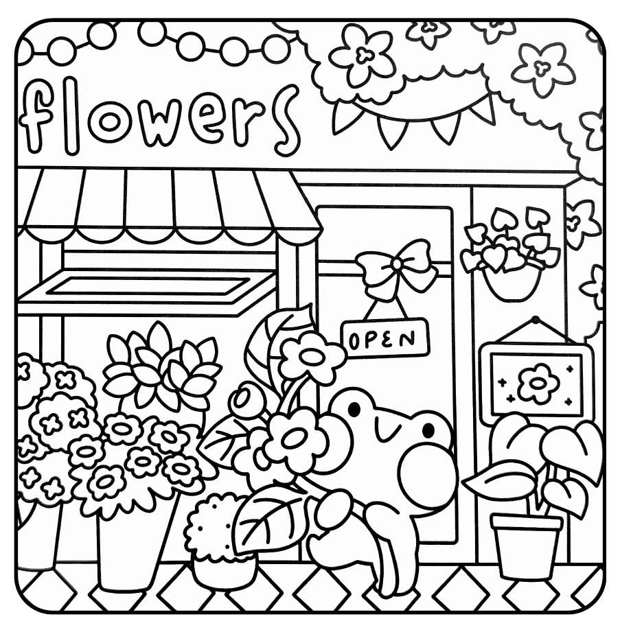 Kleurplaat Froggy Days 13