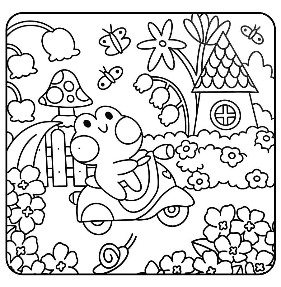 Kleurplaat Froggy Days 21