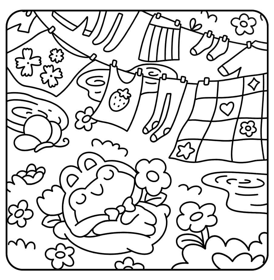 Kleurplaat Froggy Days 22