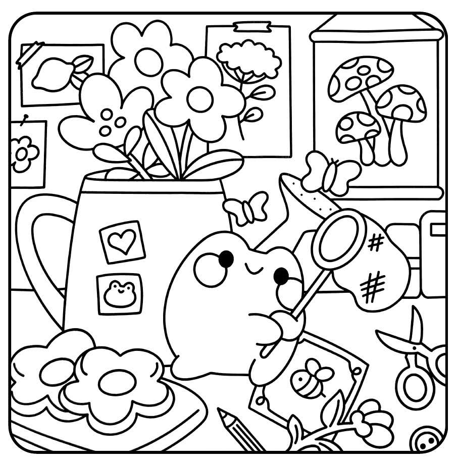 Kleurplaat Froggy Days 34