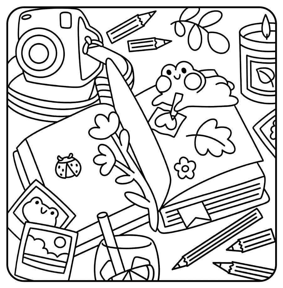 Kleurplaat Froggy Days 36