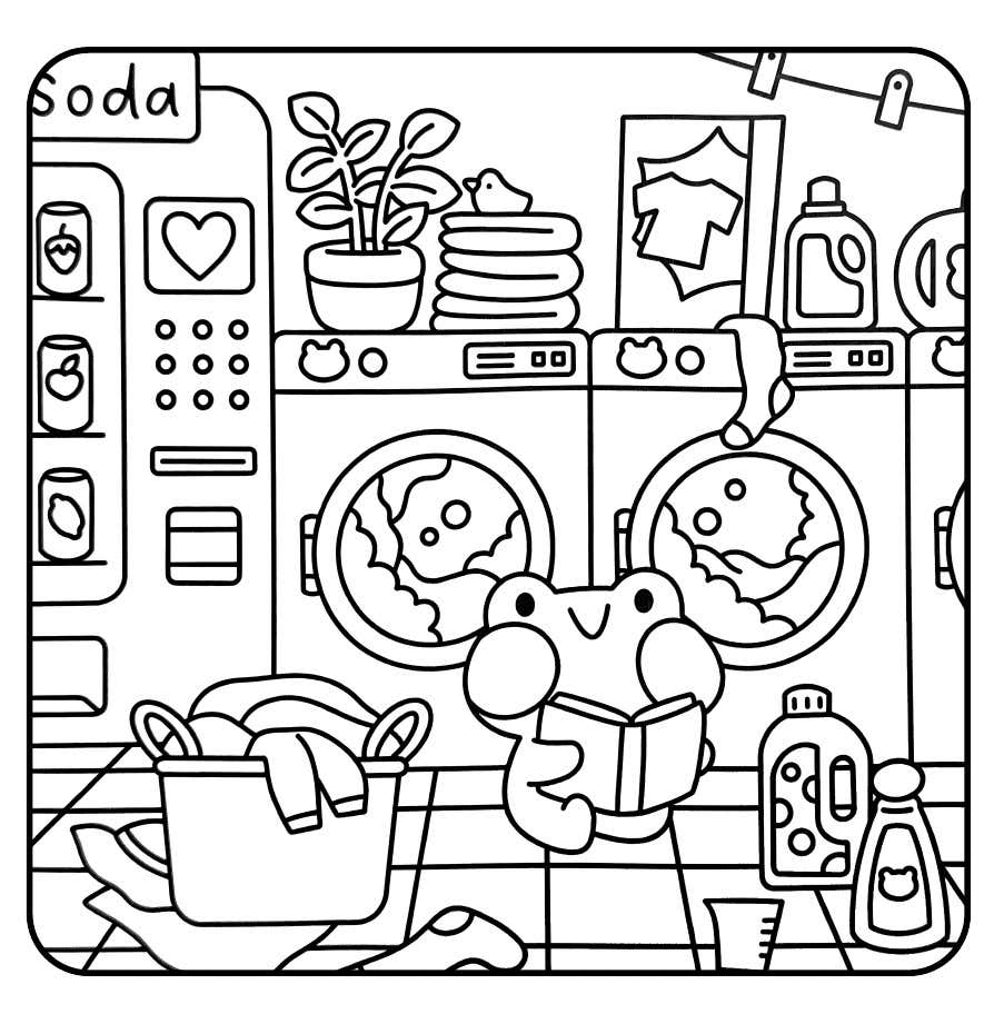 Kleurplaat Froggy Days 5