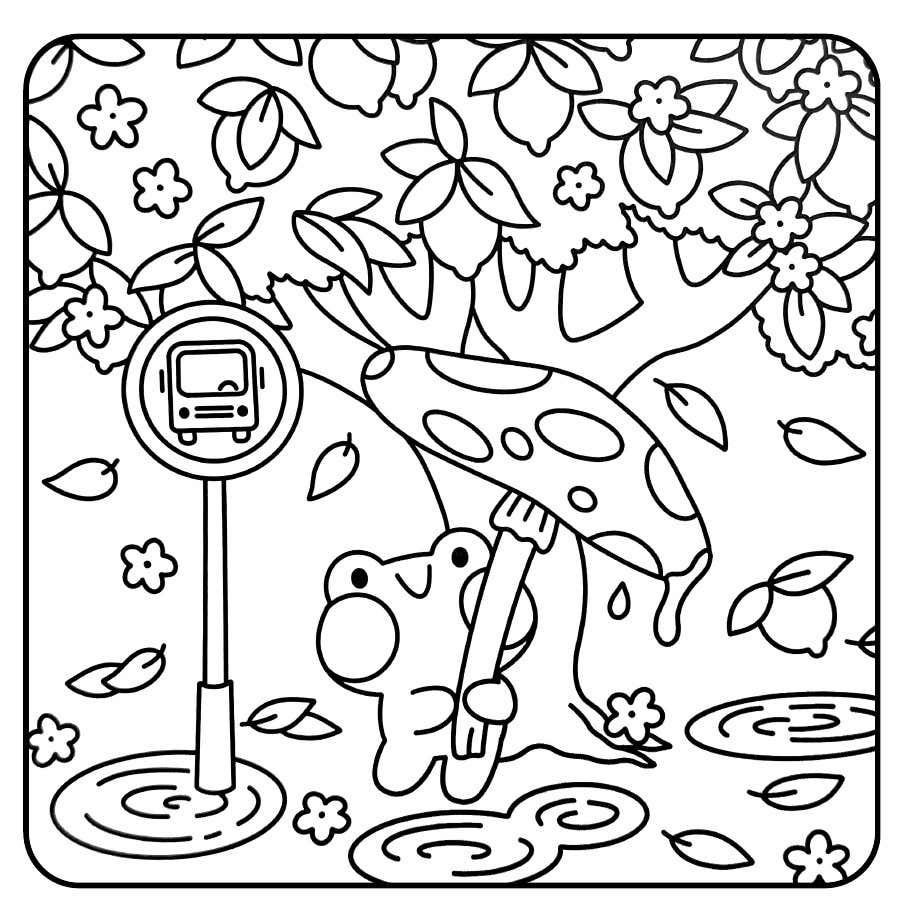 Kleurplaat Froggy Days 7