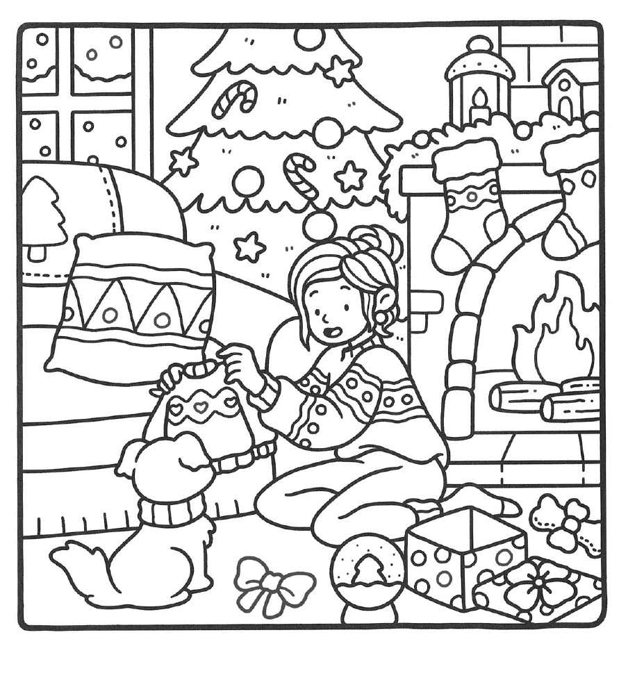 Kleurplaat Girl Moments 33