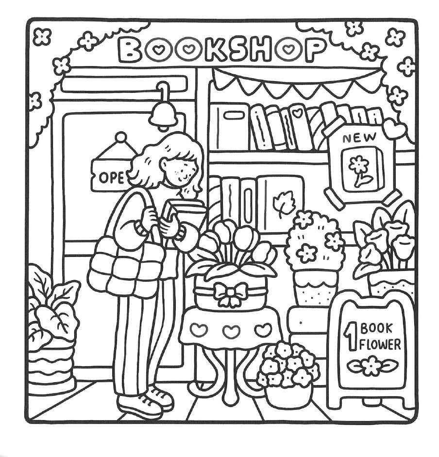 Kleurplaat Girl Moments 35