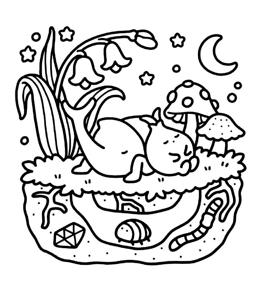 Kleurplaat Into Gardens 11 Kleurplaat Into Gardens 4