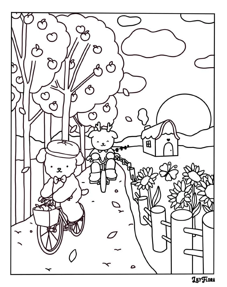 Kleurplaat Lily Flora 16