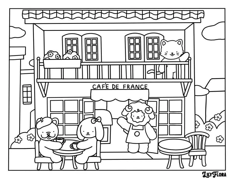 Kleurplaat Lily Flora 4