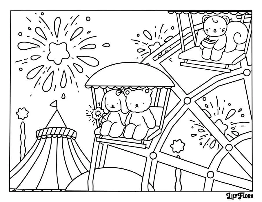 Kleurplaat Lily Flora 7