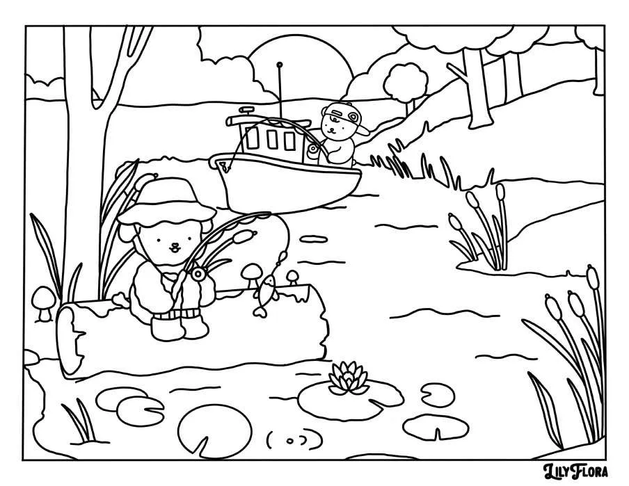 Kleurplaat Lily Flora 8