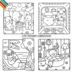 Kleurplaat My Fuzzy Buddies thumbnail