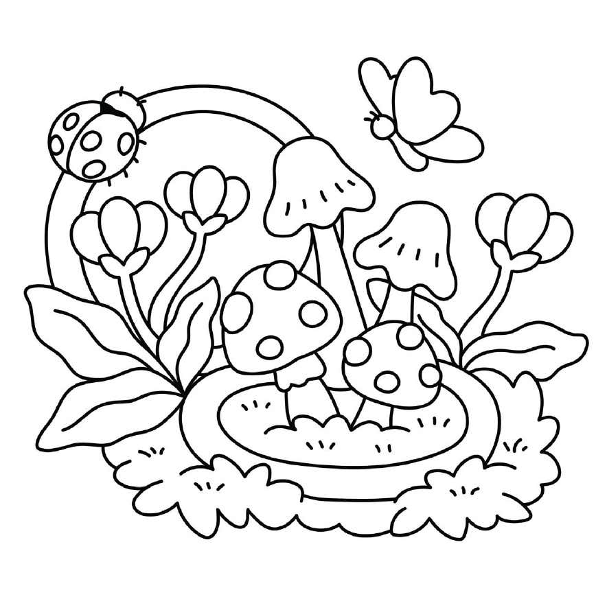 Kleurplaat Tiny Gardens Digital 11