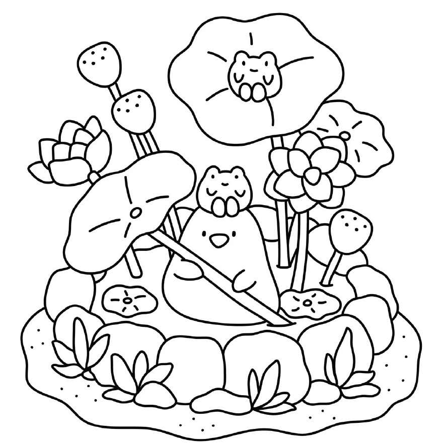 Kleurplaat Tiny Gardens Digital 15