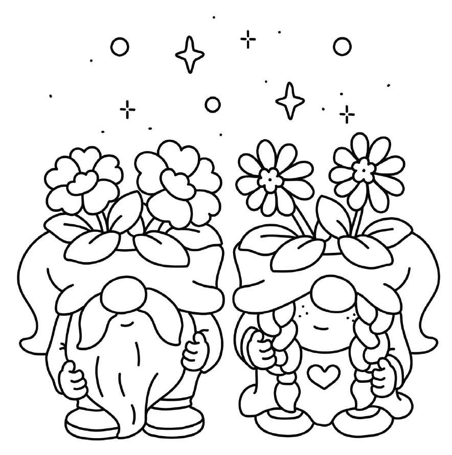 Kleurplaat Tiny Gardens Digital 19