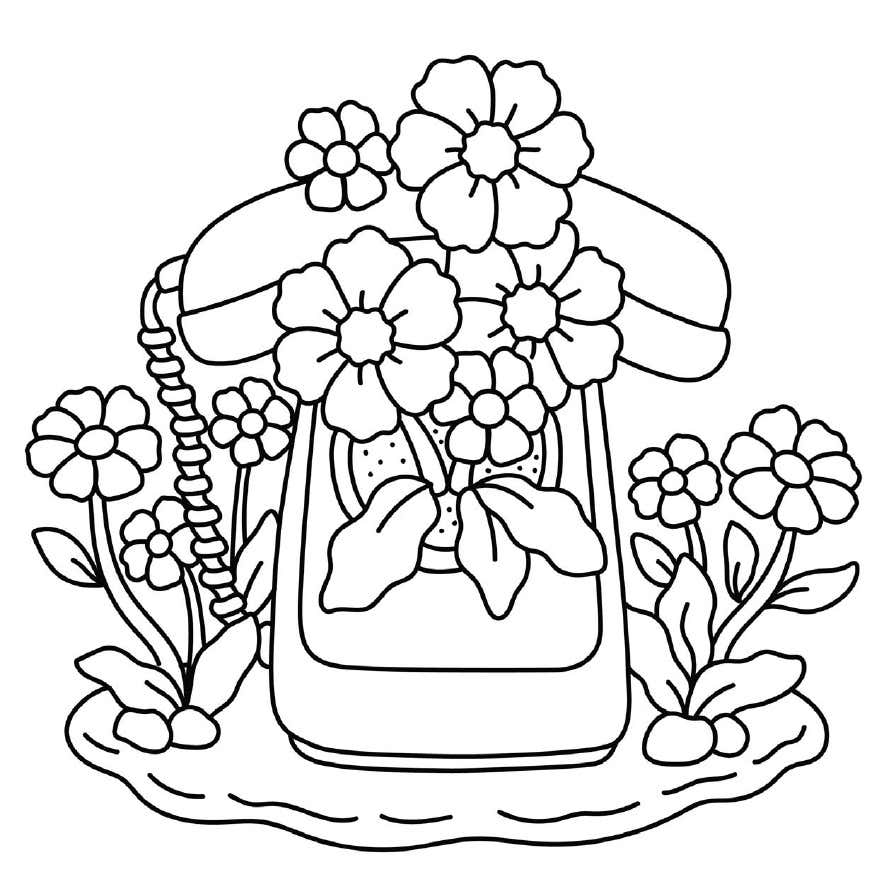 Kleurplaat Tiny Gardens Digital 22