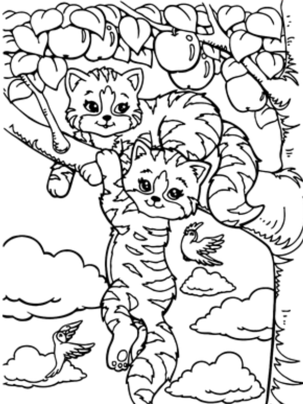 Kleurplaat Lisa Frank 50 Lisa Frank playtime and sunflower kleurplaat