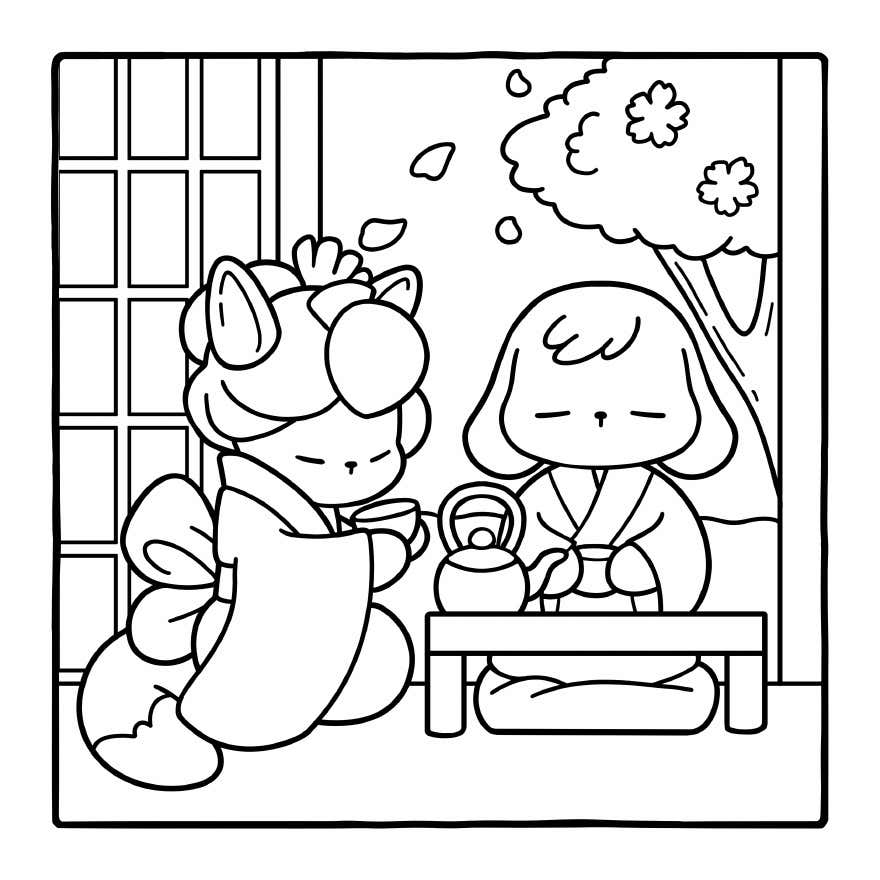 Kleurplaat Cozy Eras Gratis 17