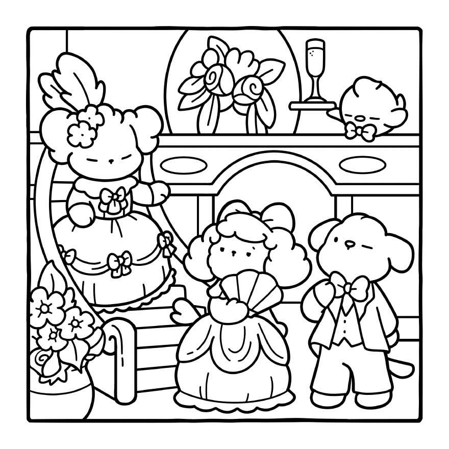 Kleurplaat Cozy Eras Gratis 2