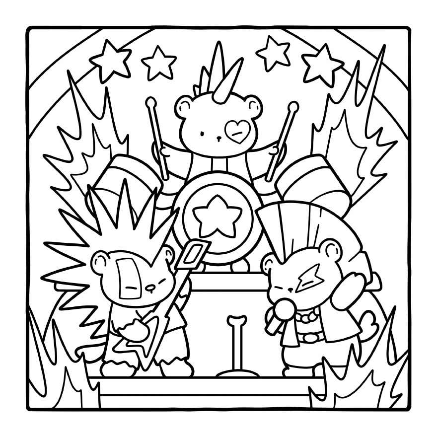 Kleurplaat Cozy Eras Gratis 23