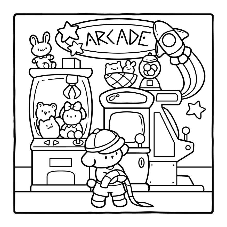 Kleurplaat Cozy Eras Gratis 27