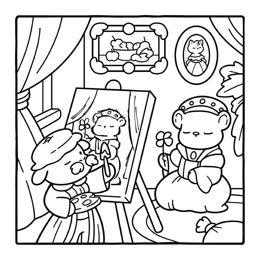 Kleurplaat Cozy Eras Gratis 30