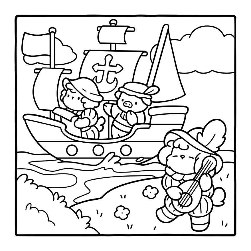 Kleurplaat Cozy Eras Gratis 36