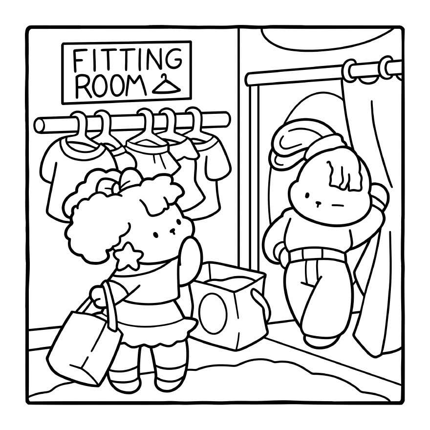 Kleurplaat Cozy Eras Gratis 5