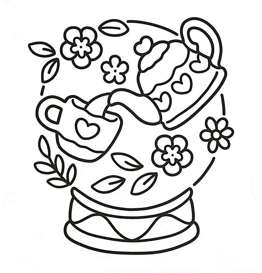 Kleurplaat Simple Art 51 Kleurplaat Simple Art Gratis 44