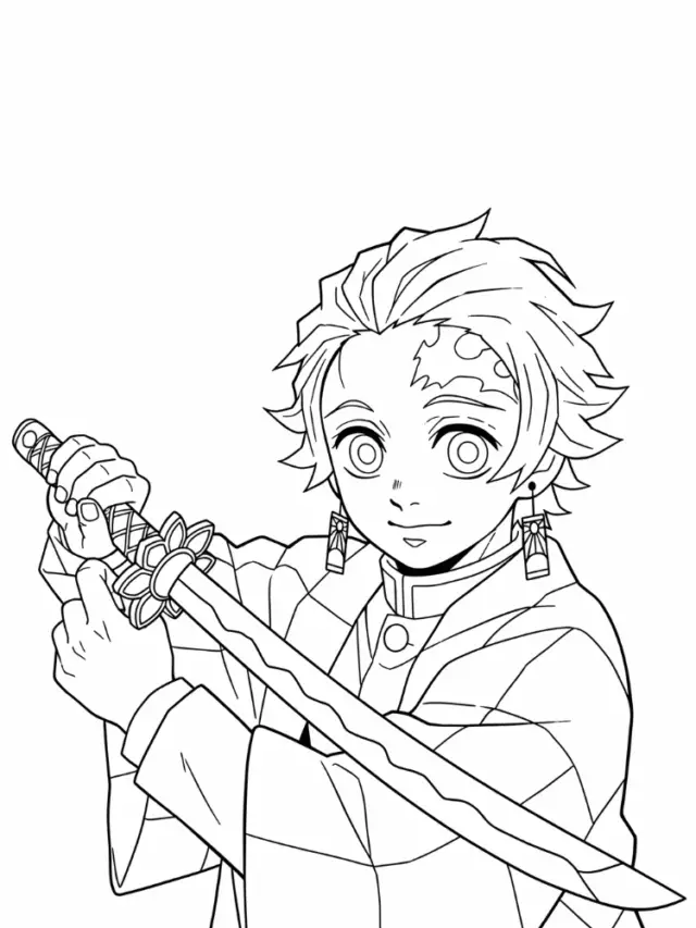 Más de 80 páginas para colorear de Demon Slayer únicas Download E