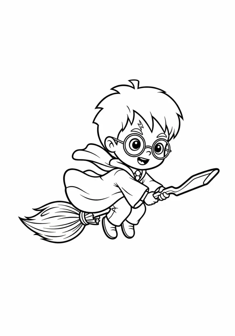 27 Harry Potter Ausmalbilder kostenlos zum ausdrucken PDF