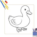Kleurplaat Eend 5 Kleurplaat Eend thumbnail
