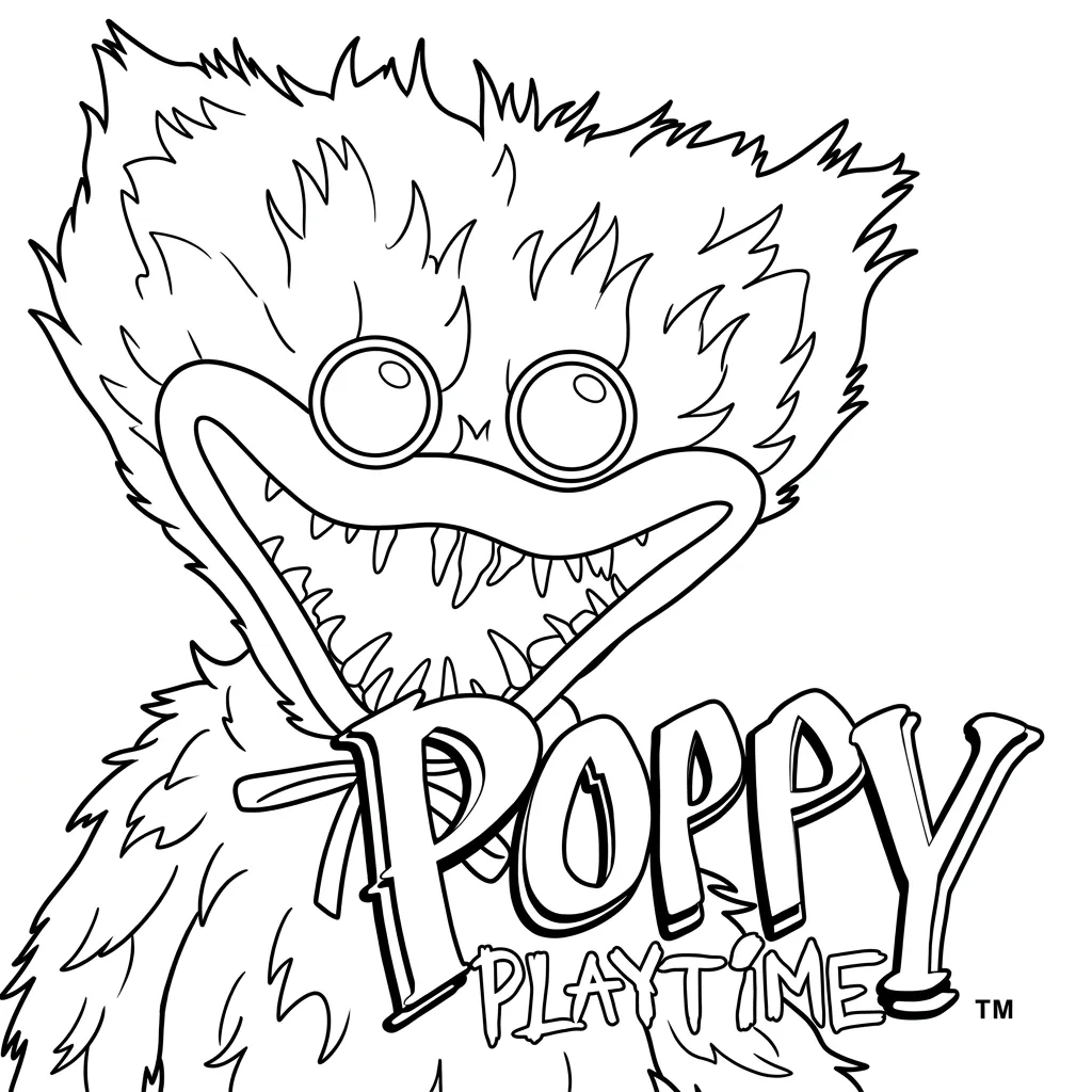 Poppy playtime kleurplaat 11 Poppy playtime kleurplaat 3