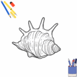 Schelpen kleurplaat thumbnail