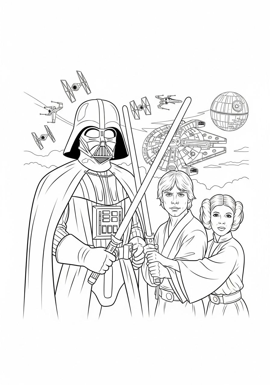 de grote confrontatie kleurplaat